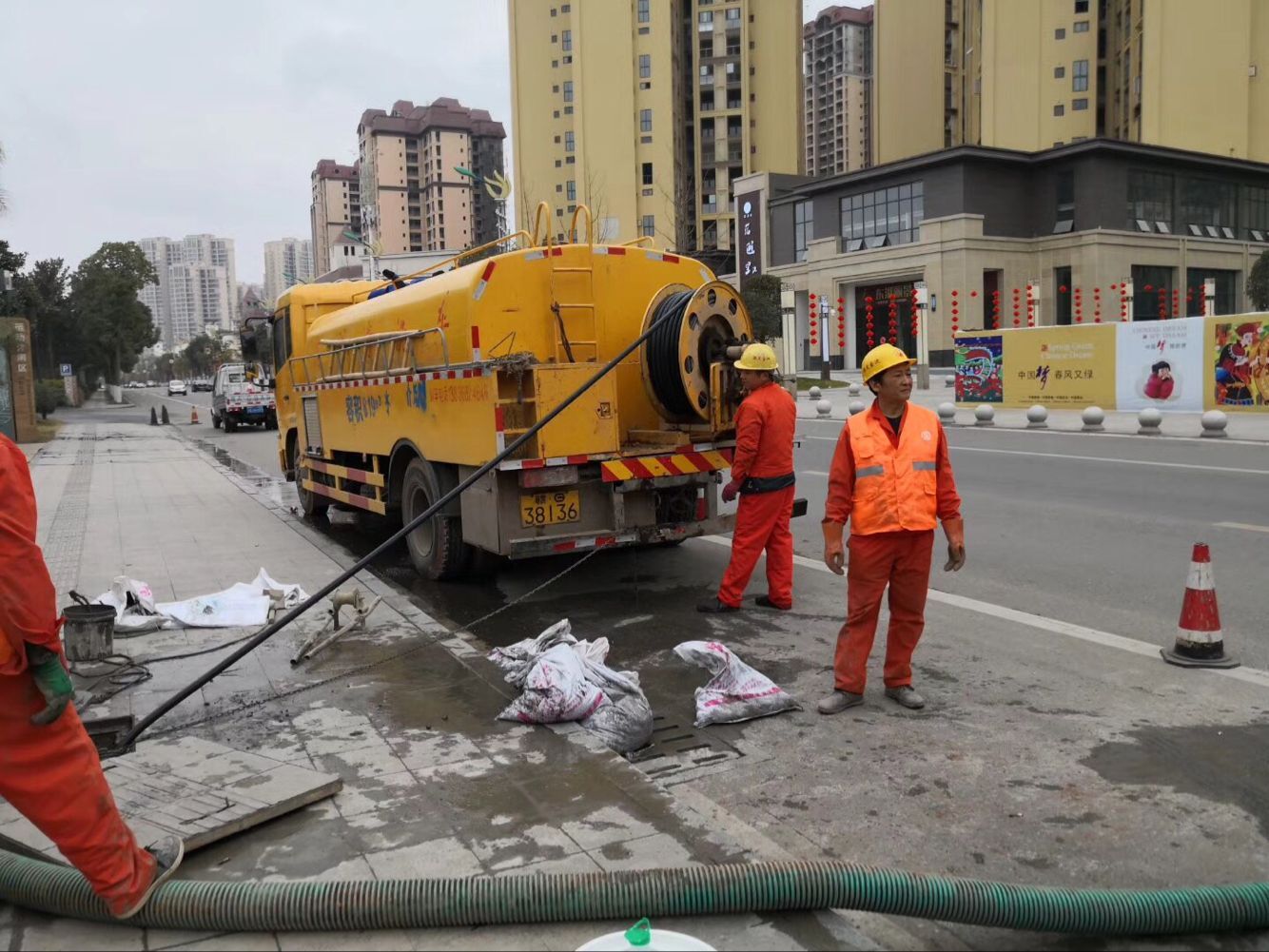 罗江排污管道清淤-管道清洗